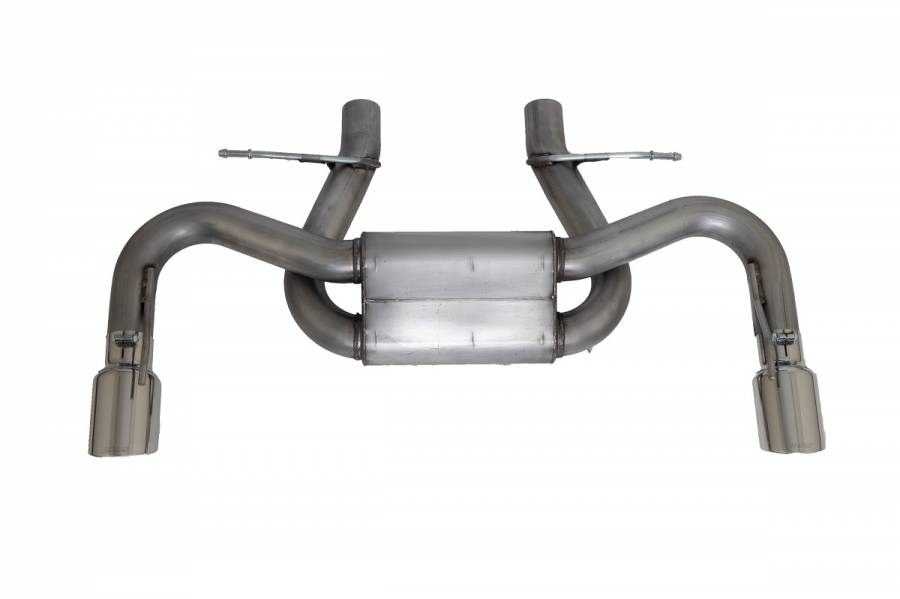 Gibson Exhst Exhaust System Kit, Exhaust System Kit Axle Back System, Stainless Steel, With Muffler, 2-1/2 Inch Pipe Diameter – 620007