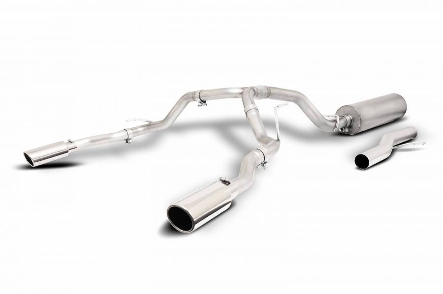 Gibson Exhst Exhaust System Kit, Exhaust System Kit Cat Back System, Stainless Steel, With Muffler, 2-1/2 Inch Pipe Diameter – 65682