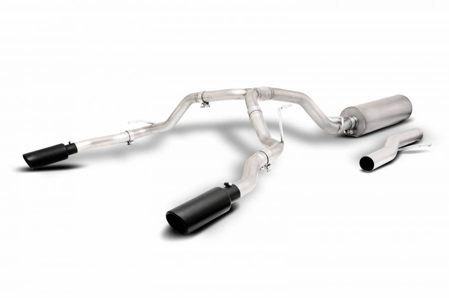 Gibson Exhst Exhaust System Kit, Exhaust System Kit Cat Back System, Stainless Steel, With Muffler, 2-1/2 Inch Pipe Diameter – 65682B