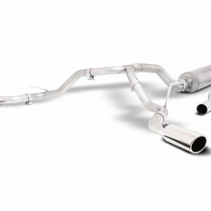 Gibson Exhst Exhaust System Kit, Dual Extreme Cat Back System, Stainless Steel, With Muffler, 2-1/2 Inch Pipe Diameter – 65683