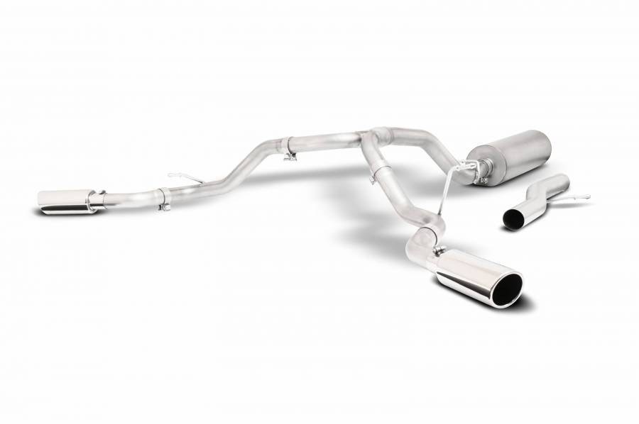 Gibson Exhst Exhaust System Kit, Dual Extreme Cat Back System, Stainless Steel, With Muffler, 2-1/2 Inch Pipe Diameter – 65683