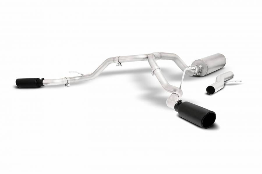 Gibson Exhst Exhaust System Kit, Black Elite Series Cat-Back System, Stainless Steel, With Muffler, 2-1/2 Inch Pipe Diameter – 65683B