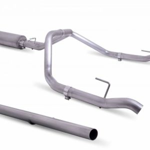 Gibson Exhst Exhaust System Kit, Split Rear Cat Back System, Stainless Steel, With Muffler, 3 Inch to 2-1/2 Inch Pipe Diameter – 65698
