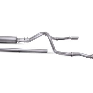 Gibson Exhst Exhaust System Kit, Exhaust System Kit Cat Back System, Stainless Steel, With Muffler, 2-1/2 Inch Pipe Diameter – 65699