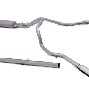 Gibson Exhst Exhaust System Kit, Exhaust System Kit Cat Back System, Stainless Steel, With Muffler, 3 Inch to 2-1/2 Inch Pipe Diameter – 65712