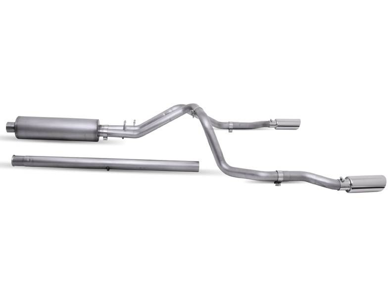 Gibson Exhst Exhaust System Kit, Exhaust System Kit Cat Back System, Stainless Steel, With Muffler, 3-1/2 Inch to 2-1/2 Inch Pipe Diameter – 65713