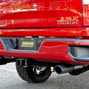 Gibson Exhst Exhaust System Kit, Black Elite Series Cat-Back System, Stainless Steel, With Muffler, 3-1/2 Inch to 2-1/2 Inch Pipe Diameter – 65713B