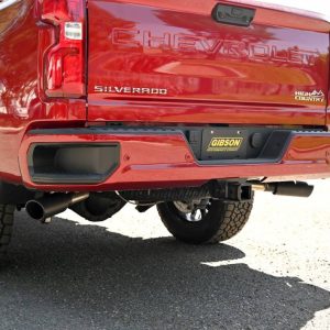 Gibson Exhst Exhaust System Kit, Black Elite Series Cat-Back System, Stainless Steel, With Muffler, 3-1/2 Inch to 2-1/2 Inch Pipe Diameter – 65714B