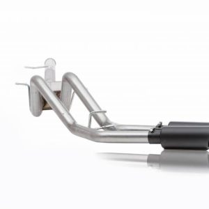Gibson Exhst Exhaust System Kit, Black Elite Series Cat-Back System, Stainless Steel, With Muffler – 69134B