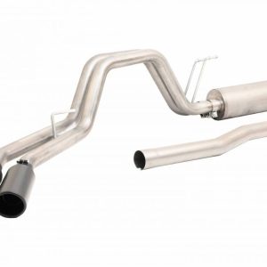 Gibson Exhst Exhaust System Kit, Black Elite Series Cat-Back System, Stainless Steel, With Muffler, 3 Inch to 2-1/2 Inch Pipe Diameter – 69136B