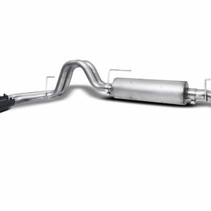 Gibson Exhst Exhaust System Kit, Black Elite Series Cat-Back System, Stainless Steel, With Muffler, 3 Inch to 2-1/2 Inch Pipe Diameter – 69224B