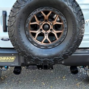 Gibson Exhst Exhaust System Kit, Black Elite Series Cat-Back System, Stainless Steel, With Muffler, 3 Inch to 2-1/2 Inch Pipe Diameter – 69551B