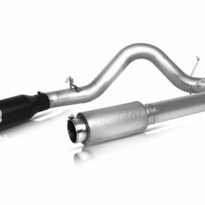 Gibson Exhst Exhaust System Kit, Patriot Skull Series Cat-Back System, Stainless Steel, With Muffler, 4 Inch Pipe Diameter – 76-0039