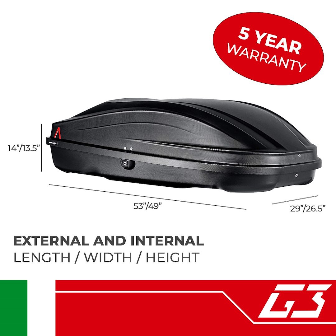 G3 S.p.a Cargo Carrier, Spark 320, Box Style, 110.23 Pound Max Load, 52.68 Inch Long X 28.74 Inch Wide X 14.17 Inch High – 22.400