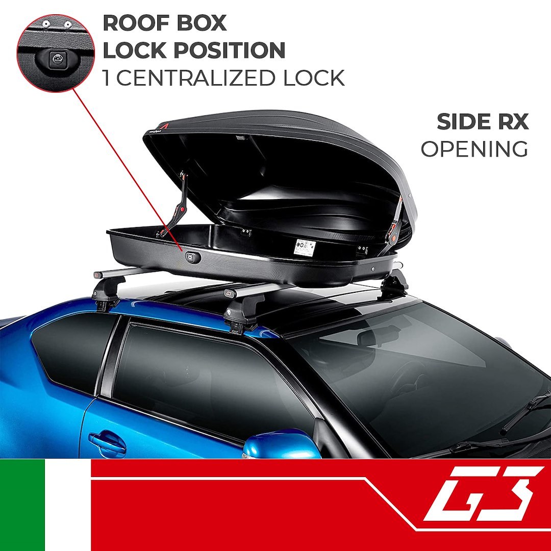 G3 S.p.a Cargo Carrier, Spark 320, Box Style, 110.23 Pound Max Load, 52.68 Inch Long X 28.74 Inch Wide X 14.17 Inch High – 22.400