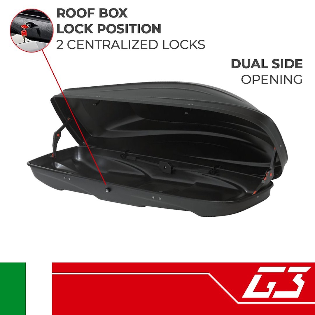 G3 S.p.a Cargo Carrier, Spark 400, Box Style, 165.35 Pound Max Load, 56.69 Inch Long X 33.86 Inch Wide X 14.76 Inch High – 22.404
