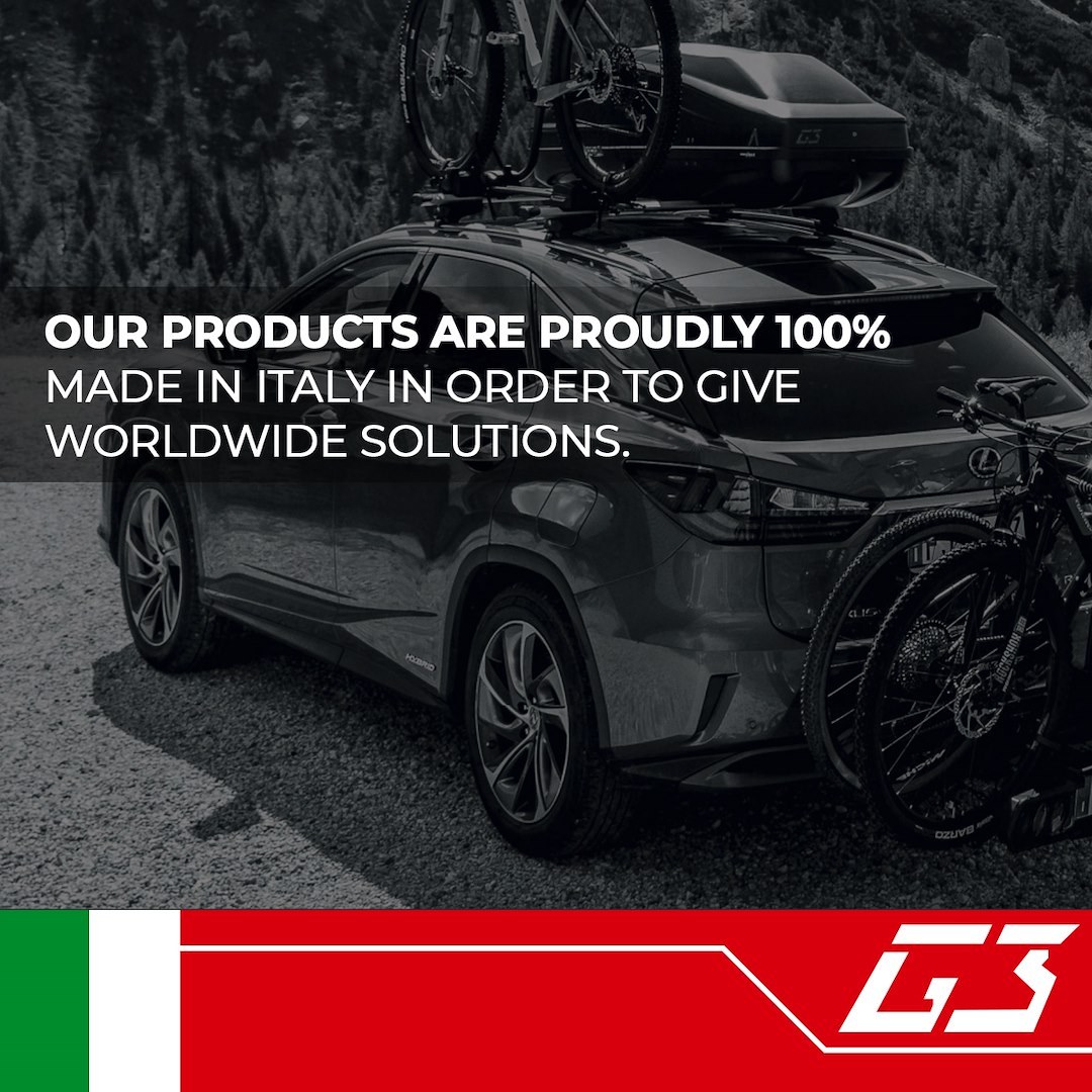 G3 S.p.a Bike Rack, Frame, Trunk/ Hatch Mount, Holds 3 Bikes, Frame Clamp, Without Lock, Non-Foldable, Black, Aluminum – 23.201