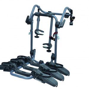 G3 S.p.a Bike Rack, Pure Instinct, Trunk/ Hatch Mount, Holds 3 Bikes, Frame Clamp, Without Lock, Foldable, Steel – 23.709/3