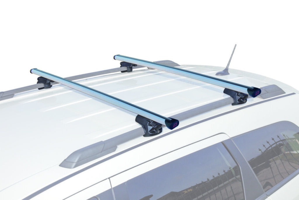 G3 S.p.a Roof Rack Cross Bar, Open, 50 Inch, 165.35 Load Capacity, Silver, Aluminum, Set of 2 – 60.030