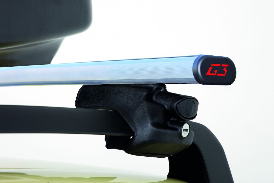 G3 S.p.a Roof Rack Cross Bar, Open, 57.09 Inch, 165.35 Load Capacity, Silver, Aluminum, Set of 2 – 60.045