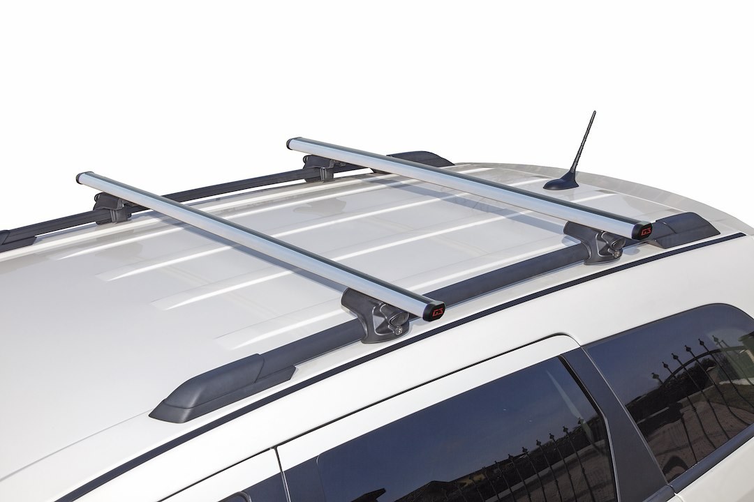 G3 S.p.a Roof Rack Cross Bar, Open, 57.09 Inch, 165.35 Load Capacity, Silver, Aluminum, Set of 2 – 60.045