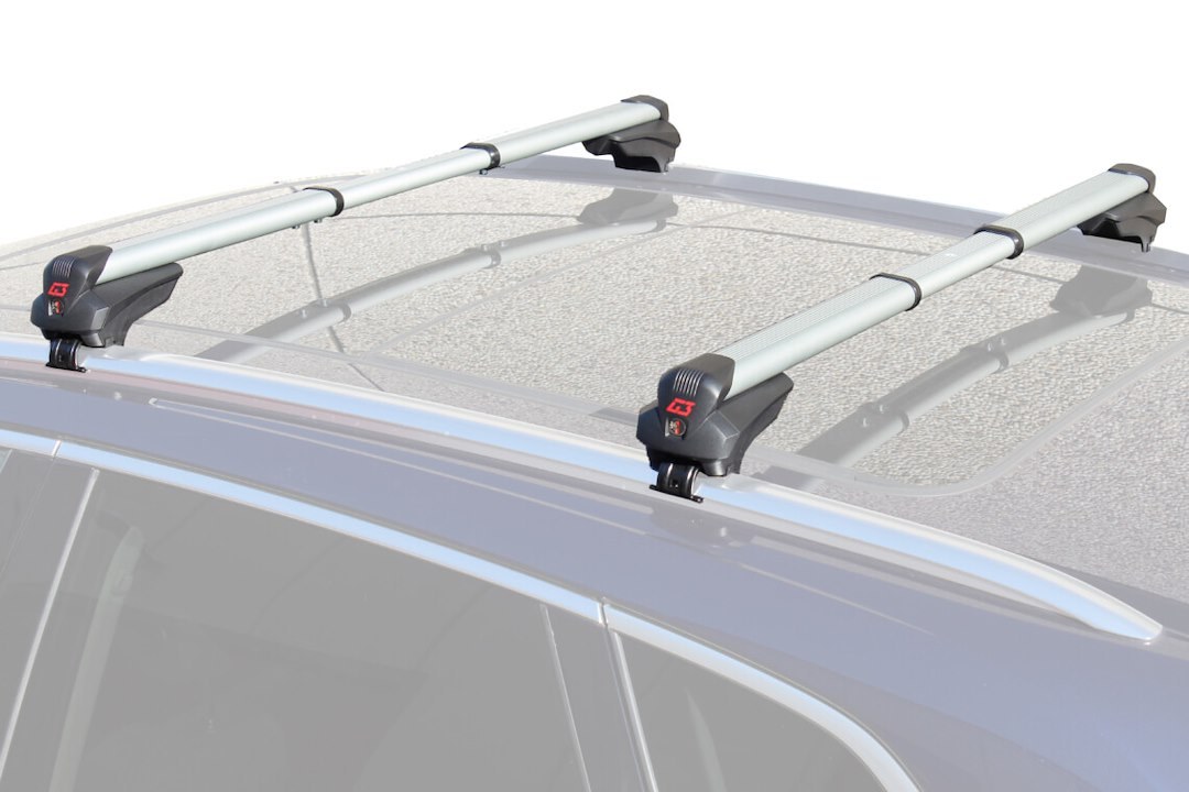 G3 S.p.a Roof Rack Cross Bar, Clop.infinity, 30.32- 45.28 Inch Adjustable, 165.35 Load Capacity, Silver, Aluminum, Set of 2 – 60.300