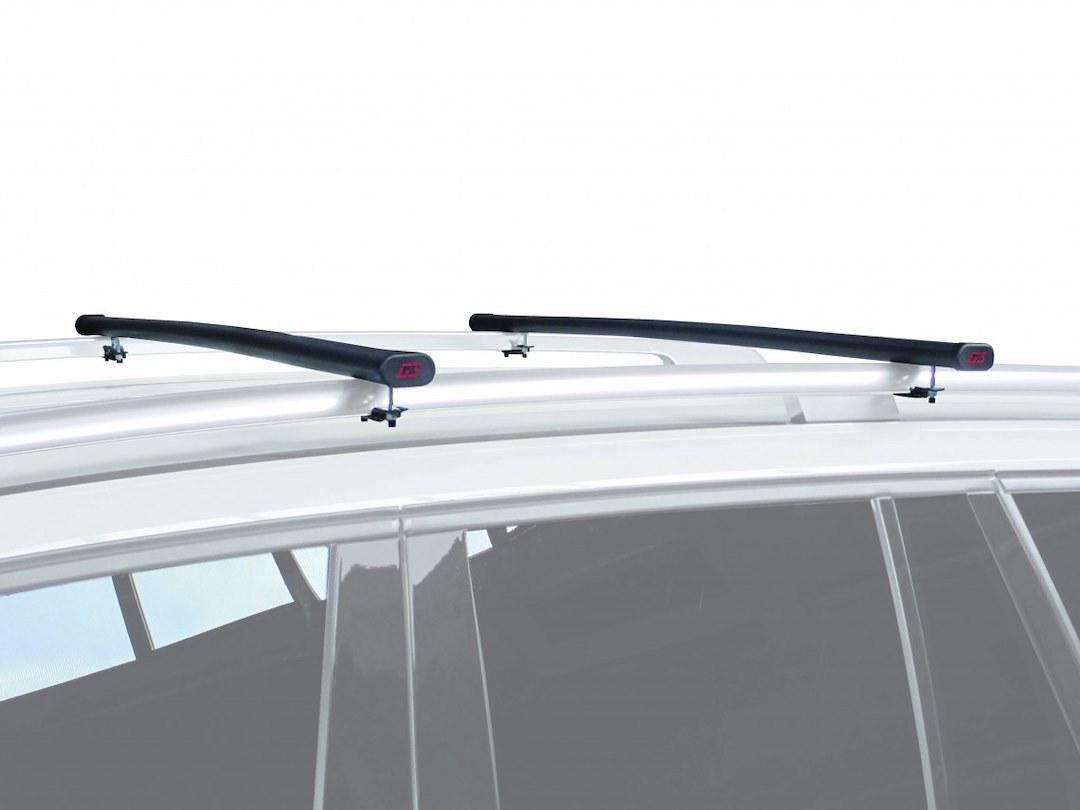 G3 S.p.a Roof Rack Cross Bar, Open, 48.03 Inch, 165.35 Load Capacity, Black, Steel, Set of 2 – 61.122