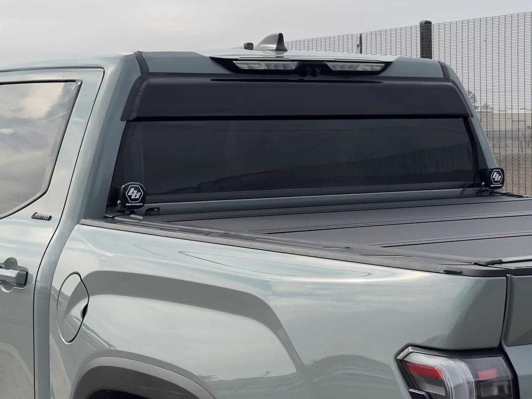 Gt Styling Rear Window Deflector, Shadeblade®, Smoke, Acrylic, Tape-On with 3M Double Side Acrylic Tape – 57257
