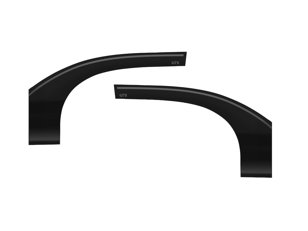 Gt Styling Rainguard, Bubble Ventgards ™, Extended Bubble Design, Tape-On, Smoke, Acrylic, Set of 2 – 82190S