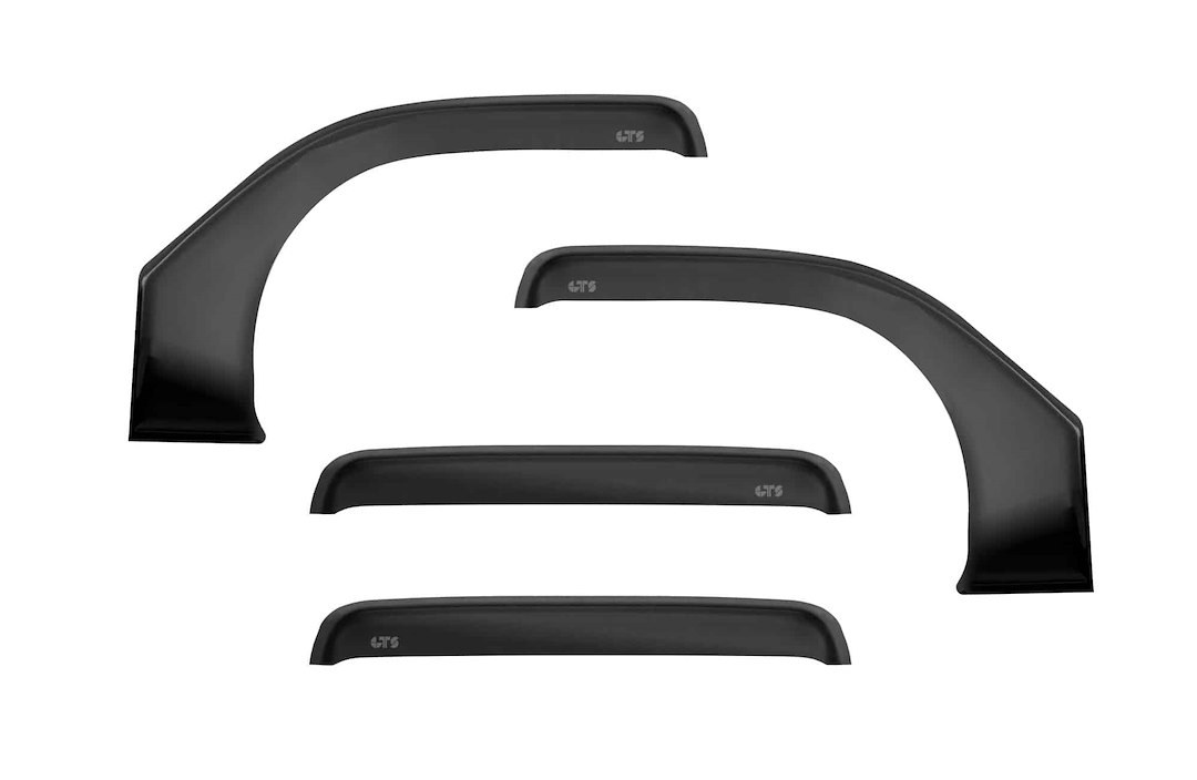 Gt Styling Rainguard, Bubble Ventgards ™, Extended Bubble Design, Tape-On, Smoke, Acrylic, Set of 4 – 82742S