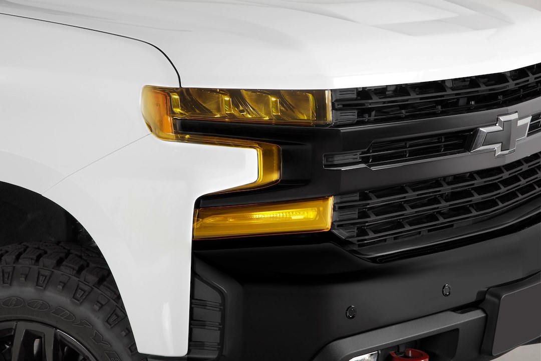 Gt Styling Headlight Cover, Transparent Yellow, Acrylic, Set of 6 – GT0990Y