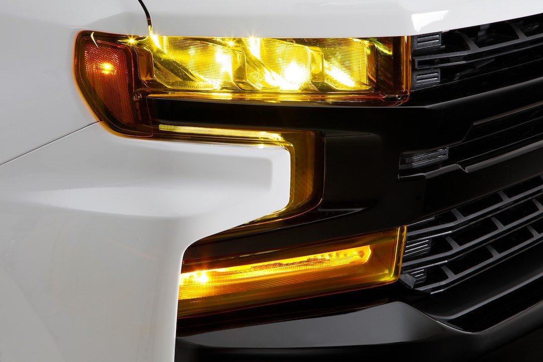 Gt Styling Headlight Cover, Transparent Yellow, Acrylic, Set of 6 – GT0990Y