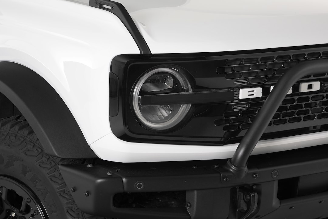 Gt Styling Headlight Cover, Black Round Housing, Clear Lens, LED, Smoke, Set of 4 – GT3160S