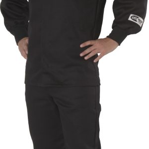 G-Force Racing Apparel, Jacket, Adult 4 Extra Large, Sfi 3.2A/1 Rated, Thermal Protective Performance 10, Black, 1 Layer Pyrovatex Fabric – 41264XLBK