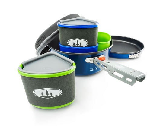 G.s.i.sports Cookware Set, Bugaboo Backpacker, Non-Stick Coated Aluminum, 2 Person Set – 44220