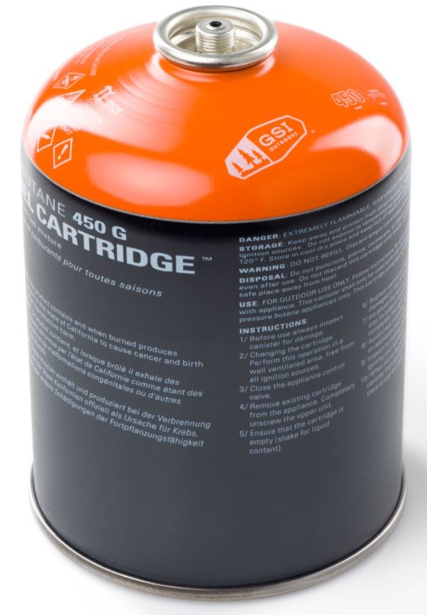 G.s.i.sports Camping Fuel Canister, Isobutane, 450 Gram, Single – 56024
