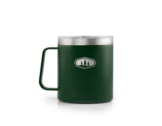 G.s.i.sports Travel Mug, Glacier Stainless ®, 15 Ounce Capacity, Press-Fit Sip Through Lid, Vacuum Insulated Wall, With Handle – 63256