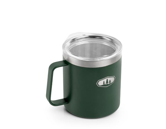 G.s.i.sports Travel Mug, Glacier Stainless ®, 15 Ounce Capacity, Press-Fit Sip Through Lid, Vacuum Insulated Wall, With Handle – 63256