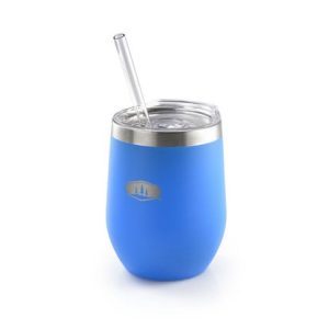 G.s.i.sports Travel Mug, Glacier Stainless ®, 12 Ounce Capacity, Press-Fit Lid with Straw, Vacuum Insulated Wall, Without Handle – 63352