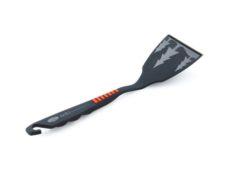 G.s.i.sports Kitchen Utensil, Spatula, Matte, Black, Nylon with Silicone Grip, 7.1 Inch Length X 1.9 Inch Width X 0.8 Inch Height, Lightweight – 74122