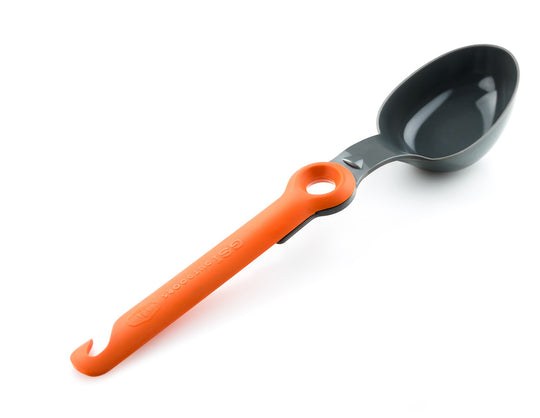 G.s.i.sports Kitchen Utensil, Kitchen Spoon, Oval Shape, Orange Nylon Handle – 74330