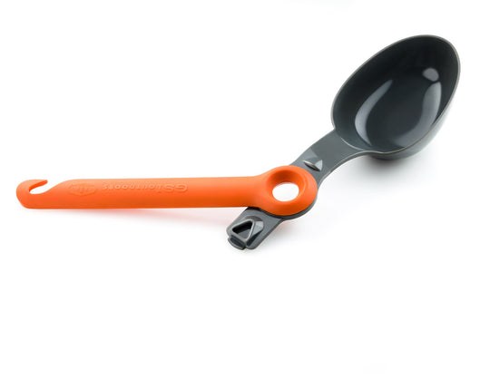 G.s.i.sports Kitchen Utensil, Kitchen Spoon, Oval Shape, Orange Nylon Handle – 74330