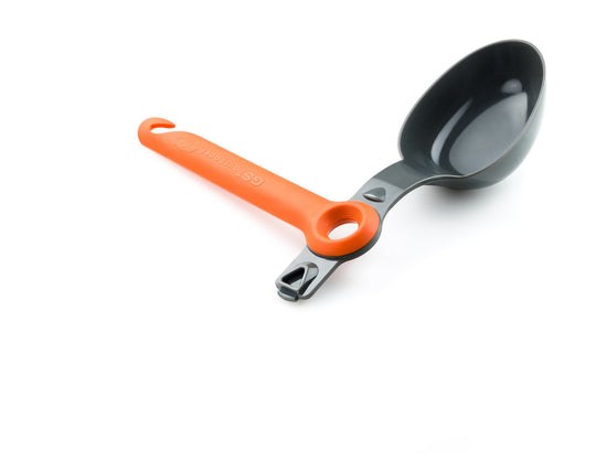 G.s.i.sports Kitchen Utensil, Kitchen Spoon, Oval Shape, Orange Nylon Handle – 74330