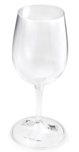 G.s.i.sports Drinking Glass, Nesting Wine Glass, Clear, Copolyester Plastic, 9.2 Ounce, Single – 79302