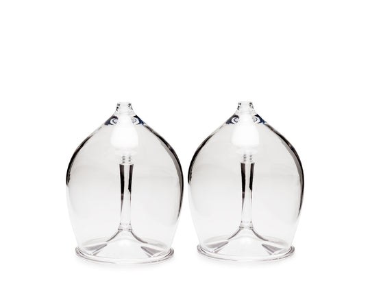G.s.i.sports Drinking Glass, Nesting Red Wine Glass, Clear, Set of 2 – 79312