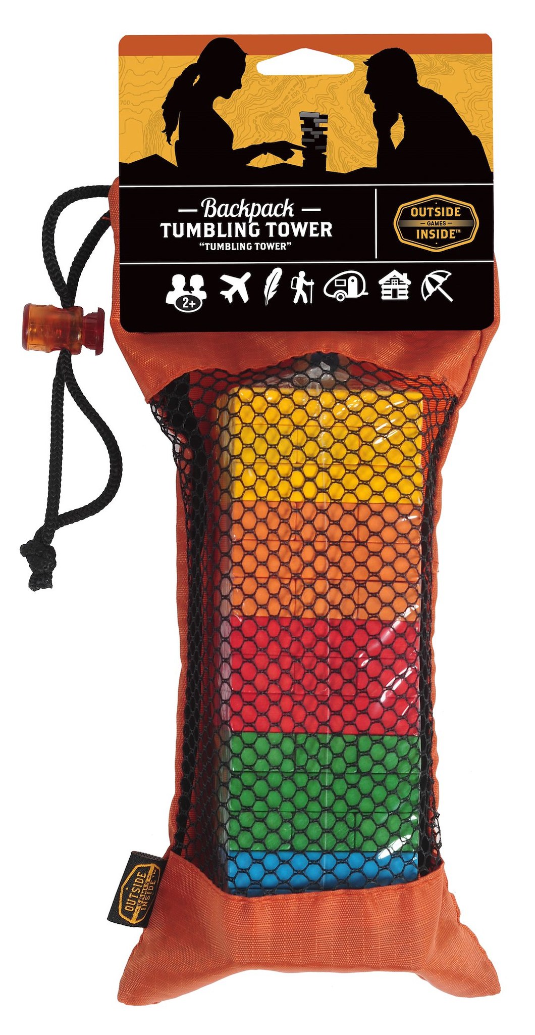 G.s.i.sports Indoor Game, Backpack Tumbling Tower, 2 to 4 Players – 99976