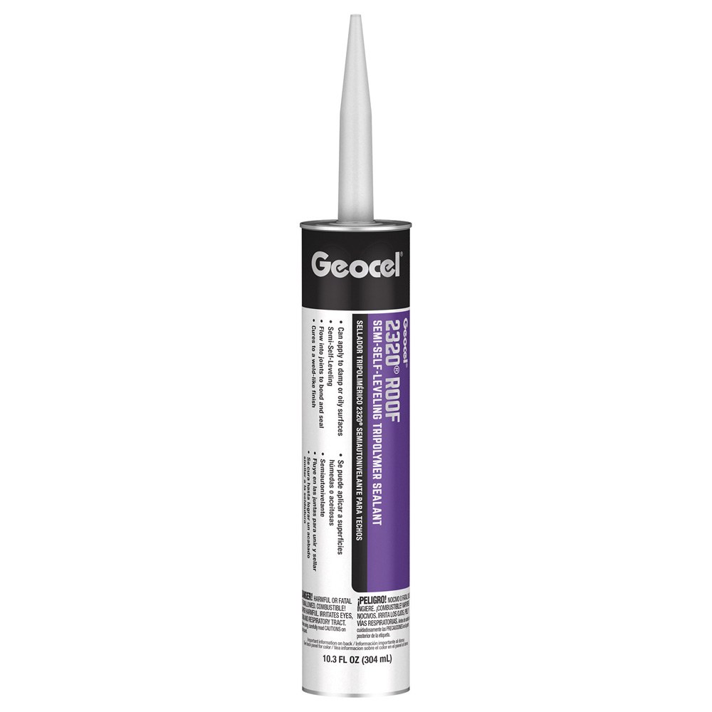 Geocel Roof Sealant, 2320®, Use to Seal Passage of Air and Moisture Through Small Joints/ Seams IN Gutters/ End Caps/ Downspouts – GC67802