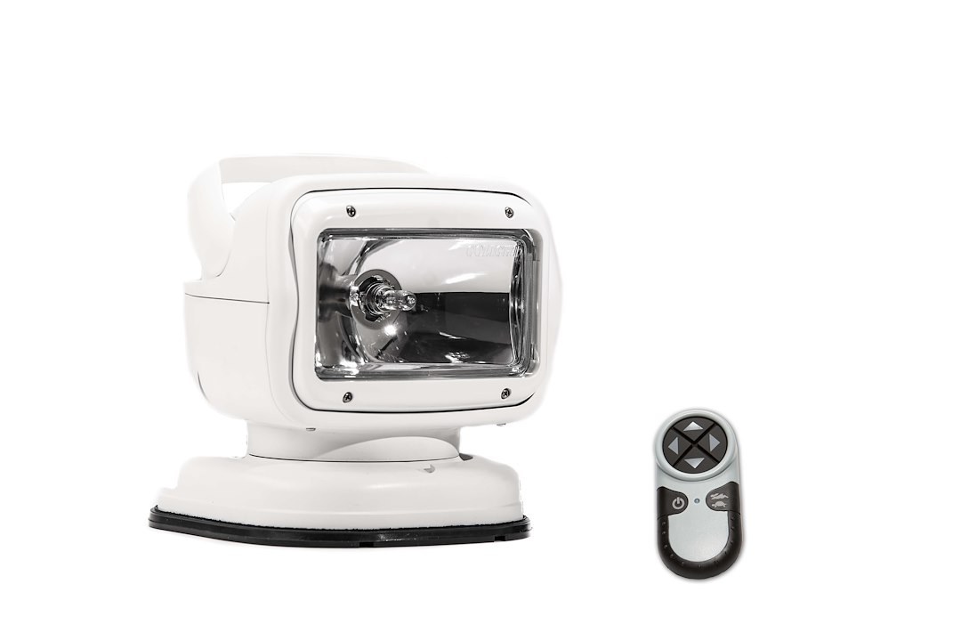 Golight Spotlight, 65 Watt Halogen, White Rectangular Housing, Magnetic Mount Shoe, White Light – 7901GT