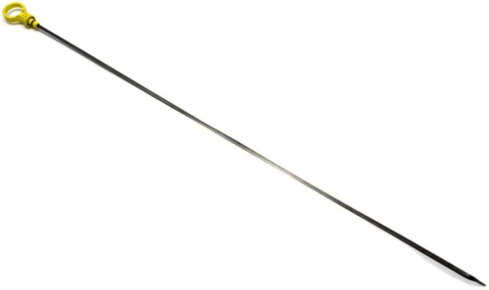 GM Perf Part Oil Dipstick, For Use with Chevy Small Block, Left Hand Side, Push IN Style, Yellow Plastic T-Handle – 12551144