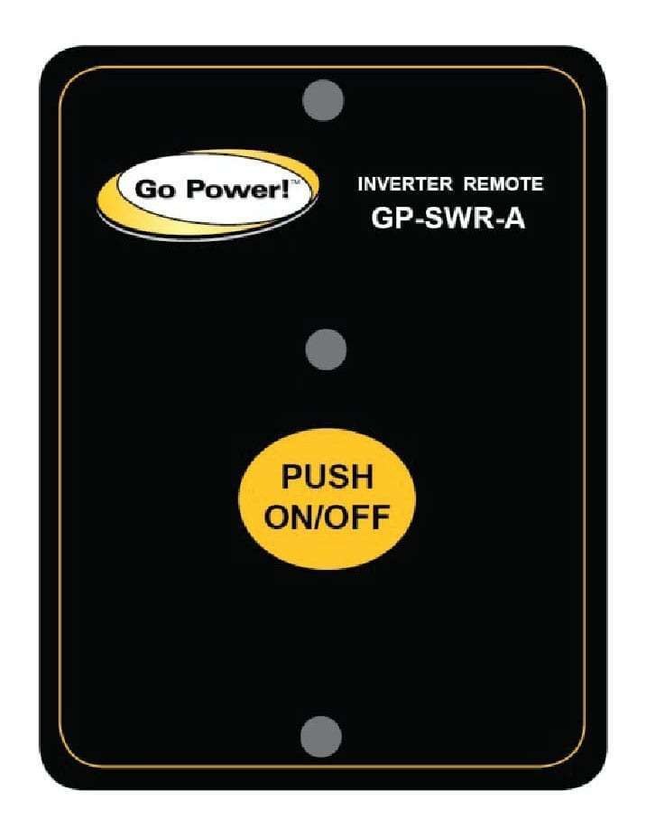 Go Power Power Inverter Remote Control, For Go Power Inverter Models GP-ISW700/ GP-ISW1000/ GP-ISW1500/ GPISW2000/ GP-ISW3000/ GP-TS-1500 – GP-SWR-A